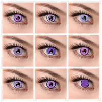 hotsale purple soft contacts lens violet eye makeup mesh manson colored cosplay cosmetic %d0%bd%d0%b0%d1%80%d1%83%d1%82%d0%be 2pcspair
