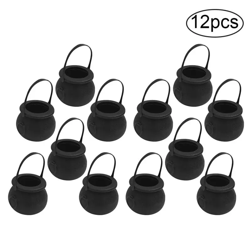 Новинка Портативный Хэллоуин украшения котелок для конфет колдун вечерние