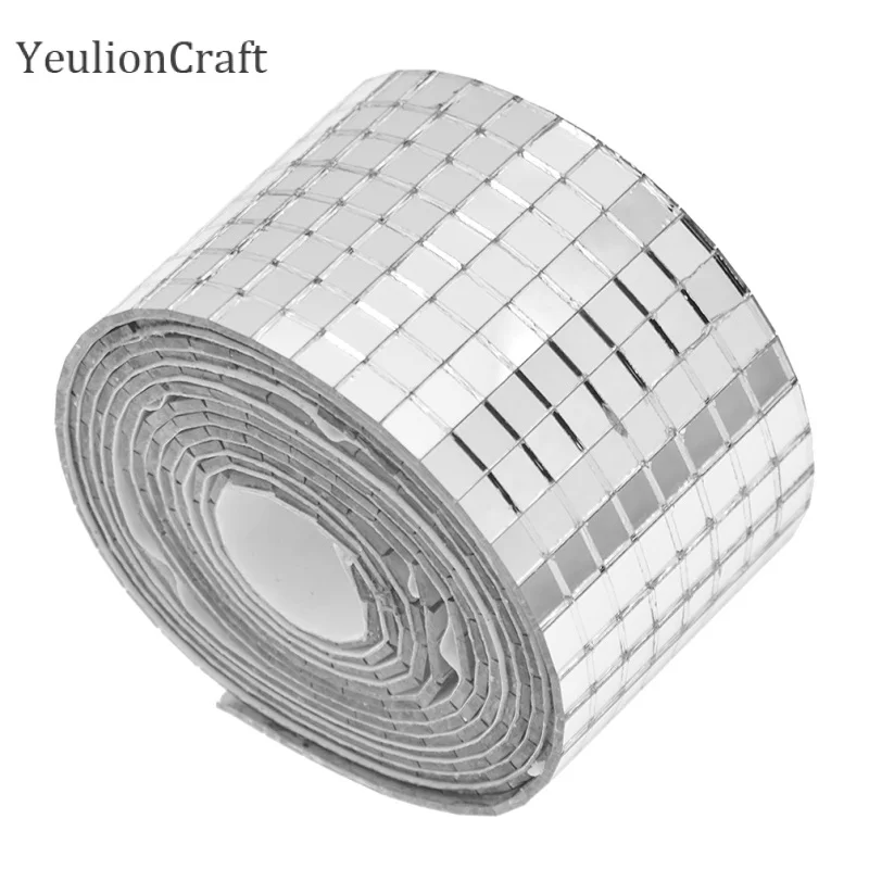 Самоклеящаяся мини квадратная стеклянная зеркальная мозаичная плитка Chzimade 150x0 5