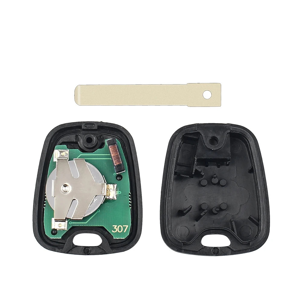 KEYYOU 433 Мгц дистанционный Автомобильный ключ с 2 кнопками для Peugeot 307 Citroen C1 C3 VA2 Blade