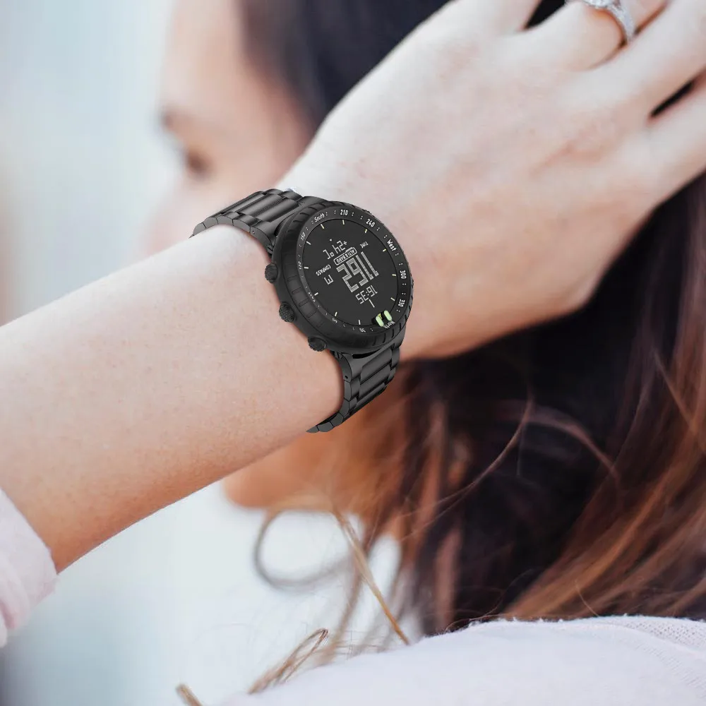 Ремешок из нержавеющей стали для Suunto Core, высококачественный сменный металлический браслет для наручных часов Suunto Core, аксессуары для часов