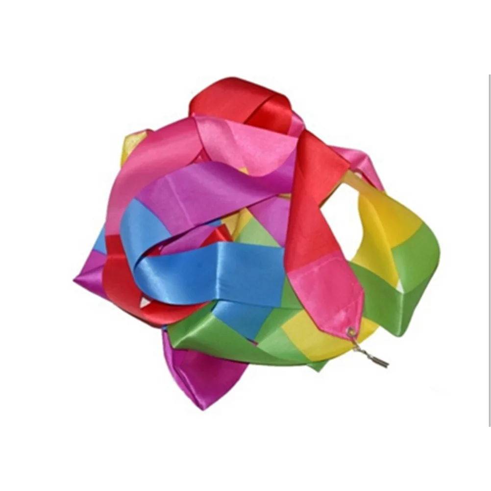 

2M/4M Colorful Dance Ribbon Gym Ribbons Dance Ribbon Gym Rhythmic Gymnastics Rod Art Ballet Twirling Stick