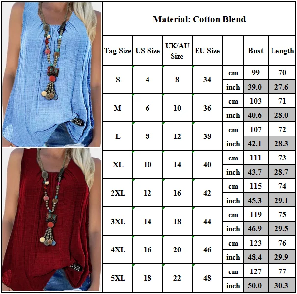 

O Neck Cotton Linen Vest Women Solid Color Tank Top Casual Loose Big Size Shirts