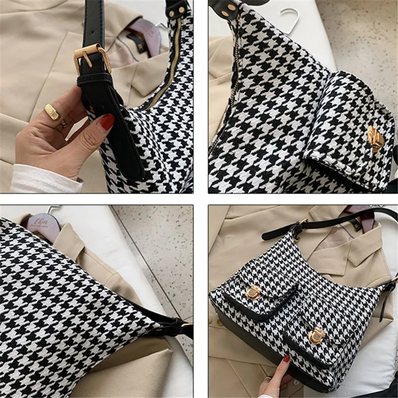 

TOYOOSKY Simple Small Wool Underarm Bags for Women 2020 Winter Luxury Trend Shoulder Handbags Branded Trending Hand Bag Female