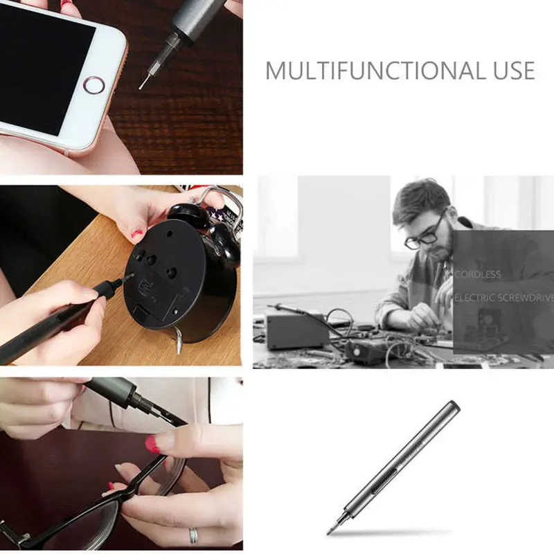 Аккумуляторная прецизионная электрическая отвертка комплект инструментов 23 в 1