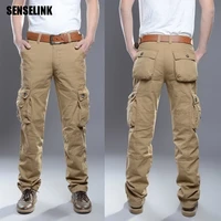 men cargo pants joggers tactical multiple pocket elasticity military trousers high quality outdoor plus size cotton pants men