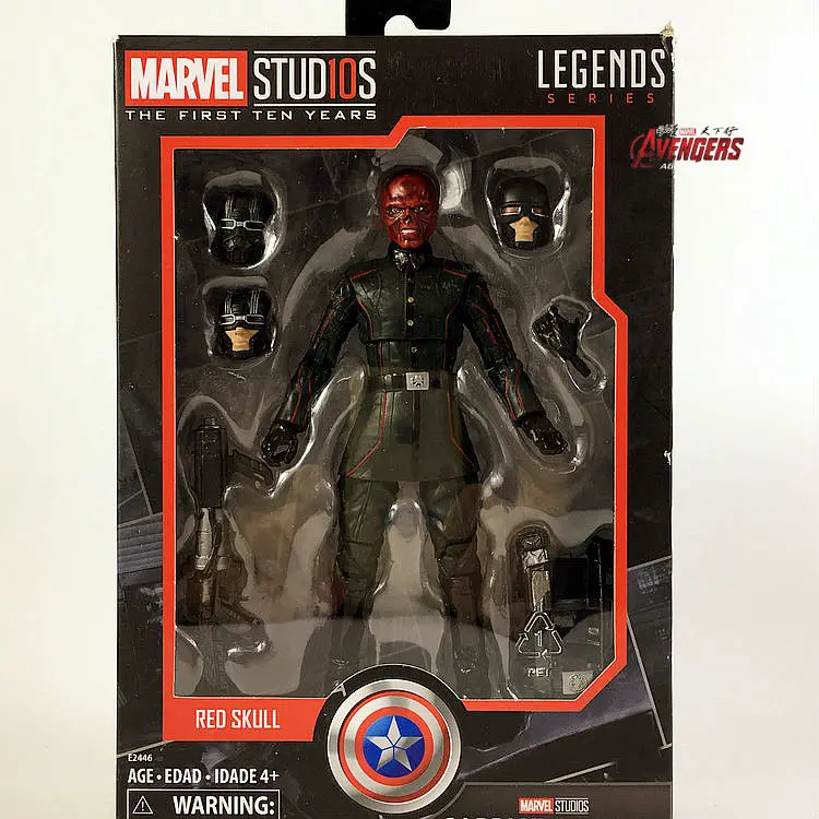 Marvel Legends 10th anniversary красный череп " фигурка студии первые десять лет Капитан Америка Коллекционная оригинальная