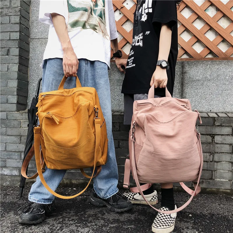 Школьная сумка для девочек старшеклассников двойная через плечо