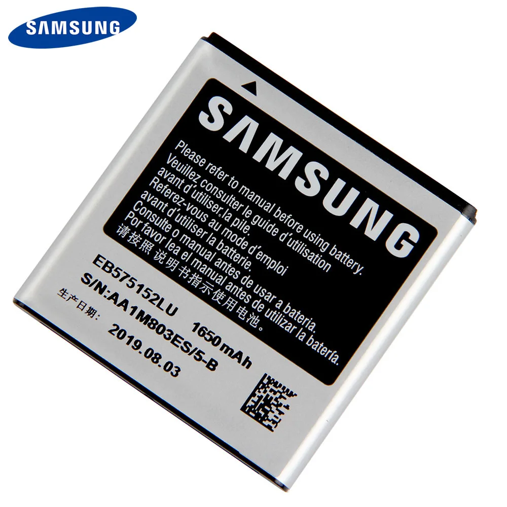 Оригинальный аккумулятор Samsung EB575152LU для GalaxyS I919U I9000 i9001 I9003 I589 I8250 I919 D710 I779 телефона