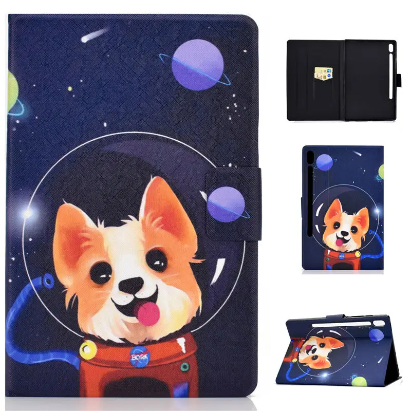 Чехол с рисунком кота для Samsung Galaxy Tab S6 10,5 SM-T860 SM-T865 T860 10," чехол из силикона PU кожа подставка+ подарок - Цвет: M046