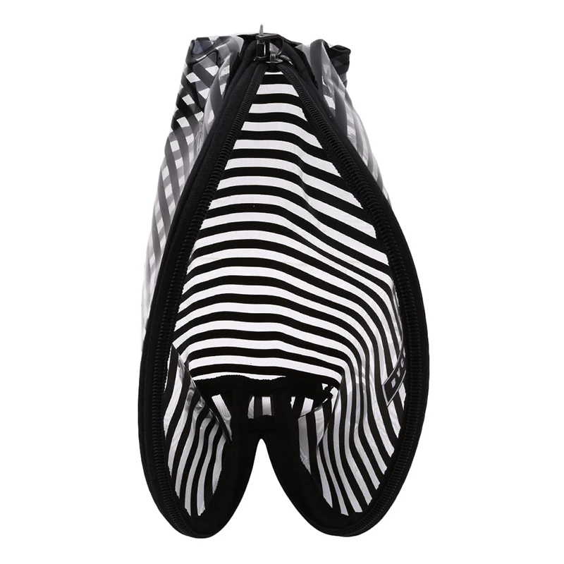 

PVC Transparent Large Capacity Cosmetic Bag Women Fashion Travel Portable Waterproof Stripes Make Up Toiletry Bags
