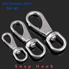 Универсальный крючок с вращающимся кольцом, пряжка цепи, универсальная пружинная Пряжка, соединительный элемент цепи для собаки 0 #-3 #304, нержавеющая сталь