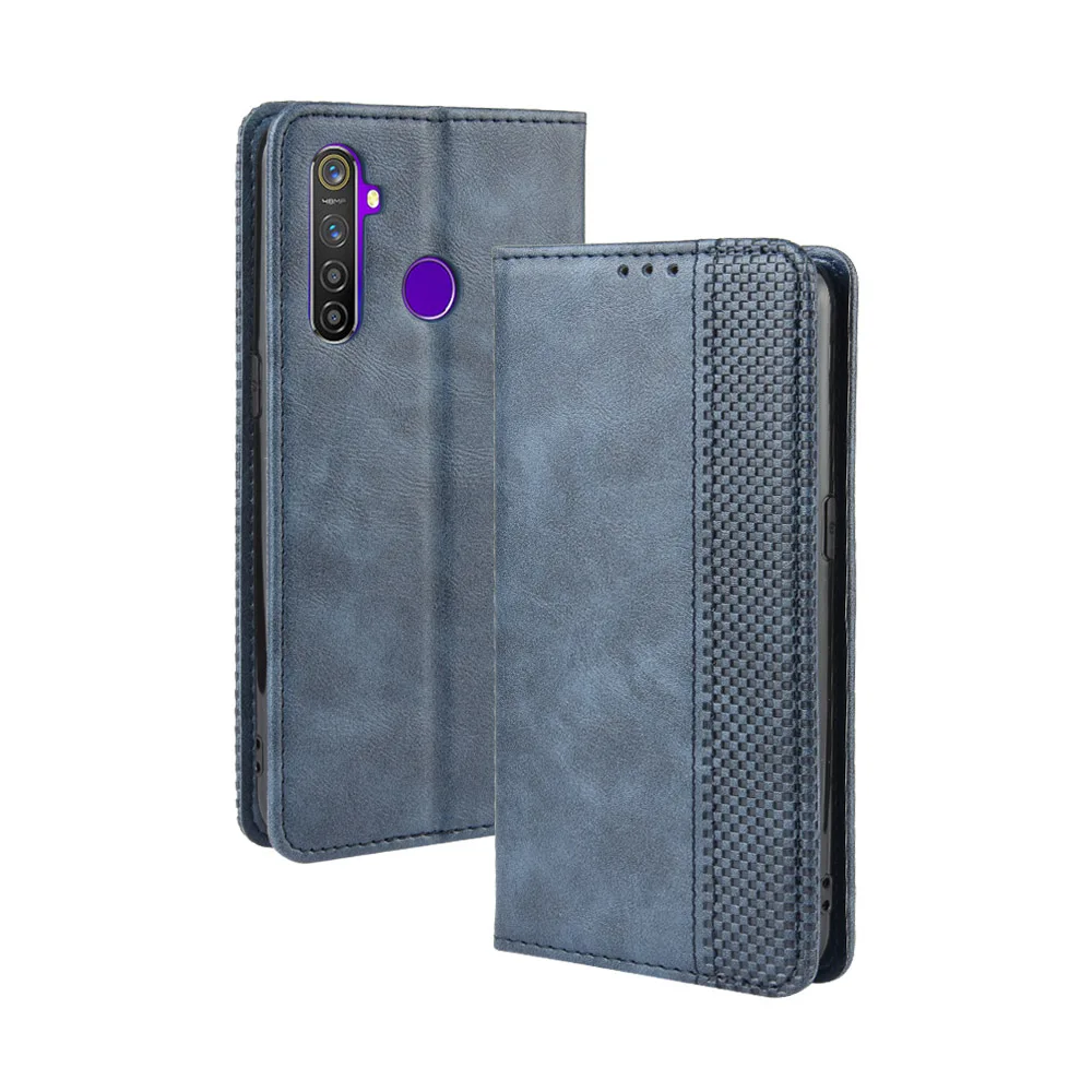 Кожаный чехол-книжка для Oppo Realme 5 с фоторамкой | Мобильные телефоны и аксессуары