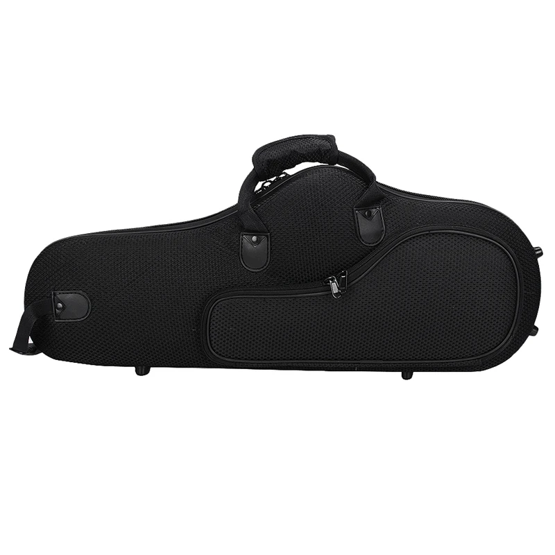Water-Resistant Oxford Fabric Alto Saxophone Big Bag Box Sax Soft Case with Adjustable Shoulder Strap,Black