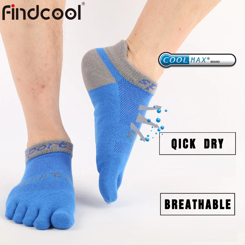 Findcool велосипедные носки с пятью пальцами Coolmax быстросохнущие мужские спортивные