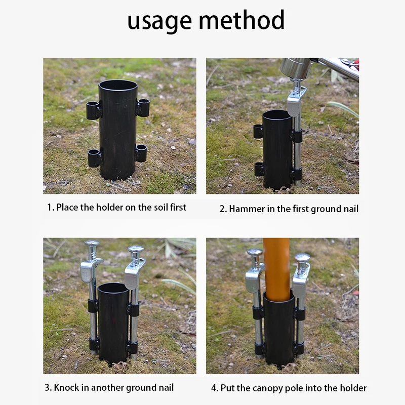 

Awning Rod Holder Outdoor Fixed Tube Reinforced Windproof Tent Awning Pole Accessories