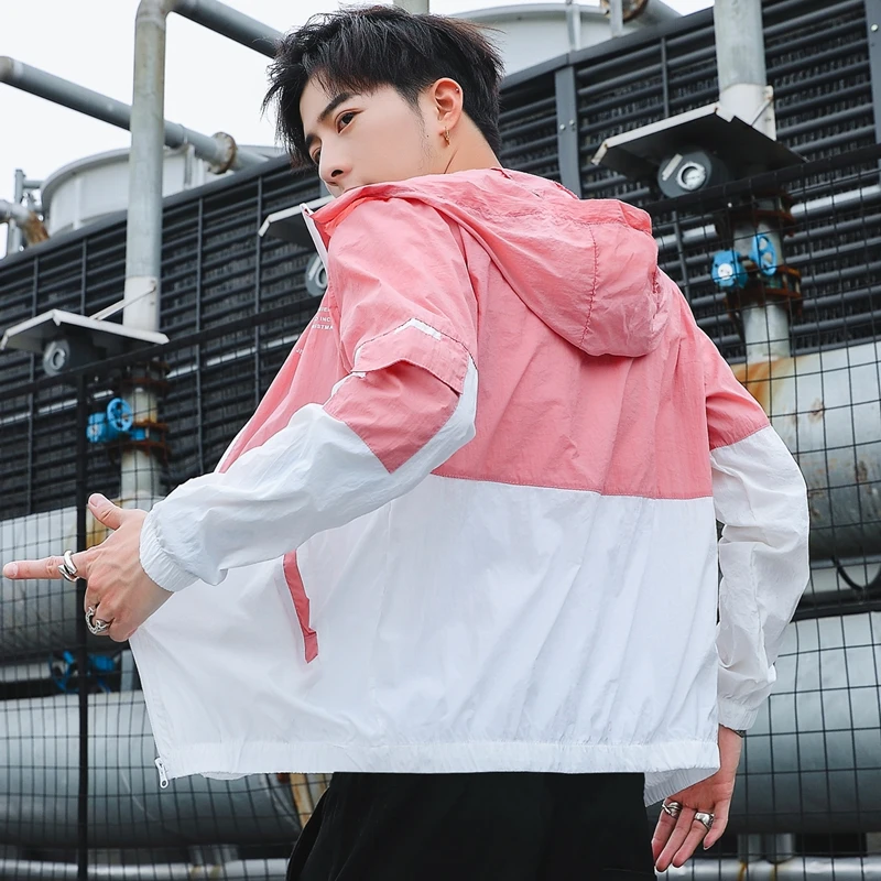 

Fishing Sunscreen Clothes Shirt 2021 New Anti-UV Breathable Men Thin Quick Dry Plus Size Hooded Outdoor Hiking Sun Protection