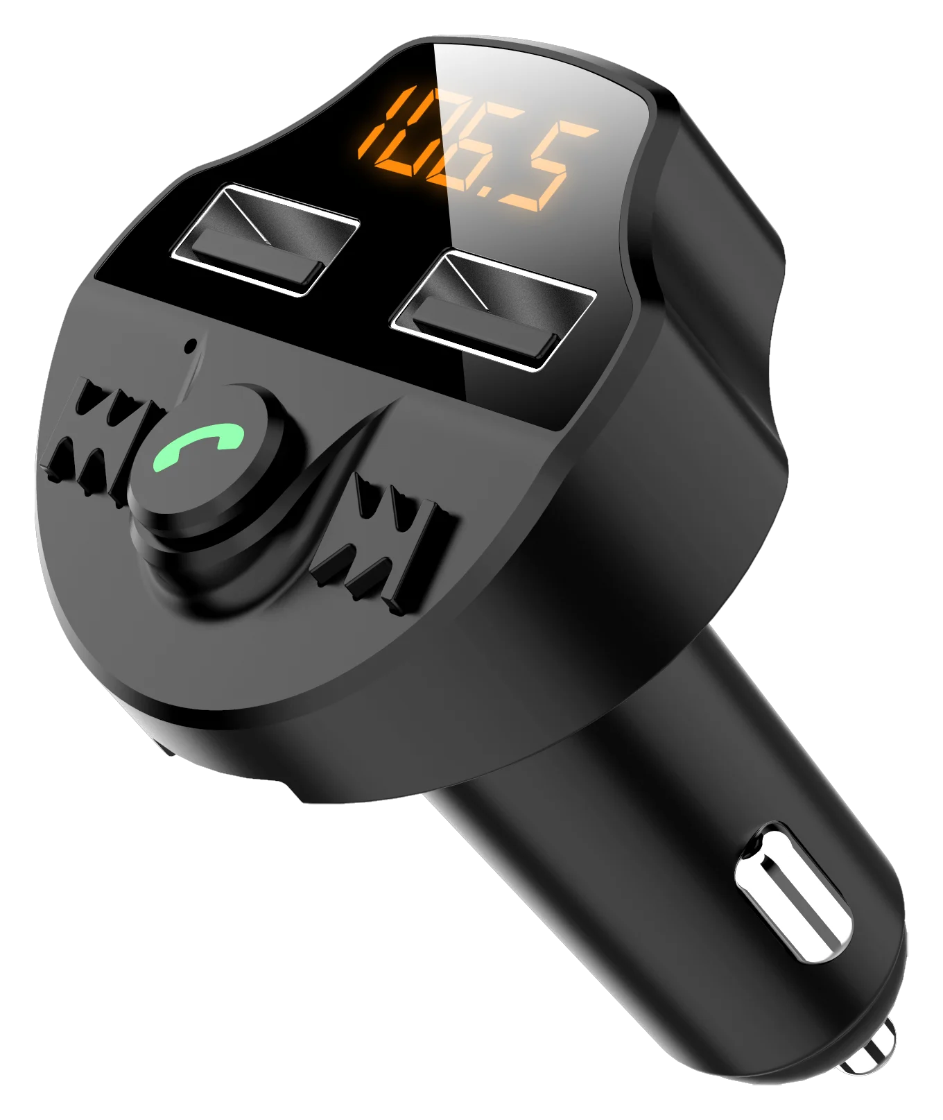 Автомобильный fm передатчик YIBEIKA Bluetooth 5 0 mp3 плеер адаптер напряжения батареи tf