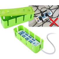 socket storage box with heat release hole power strip wire case anti dust charger cable organizer network line storage bin