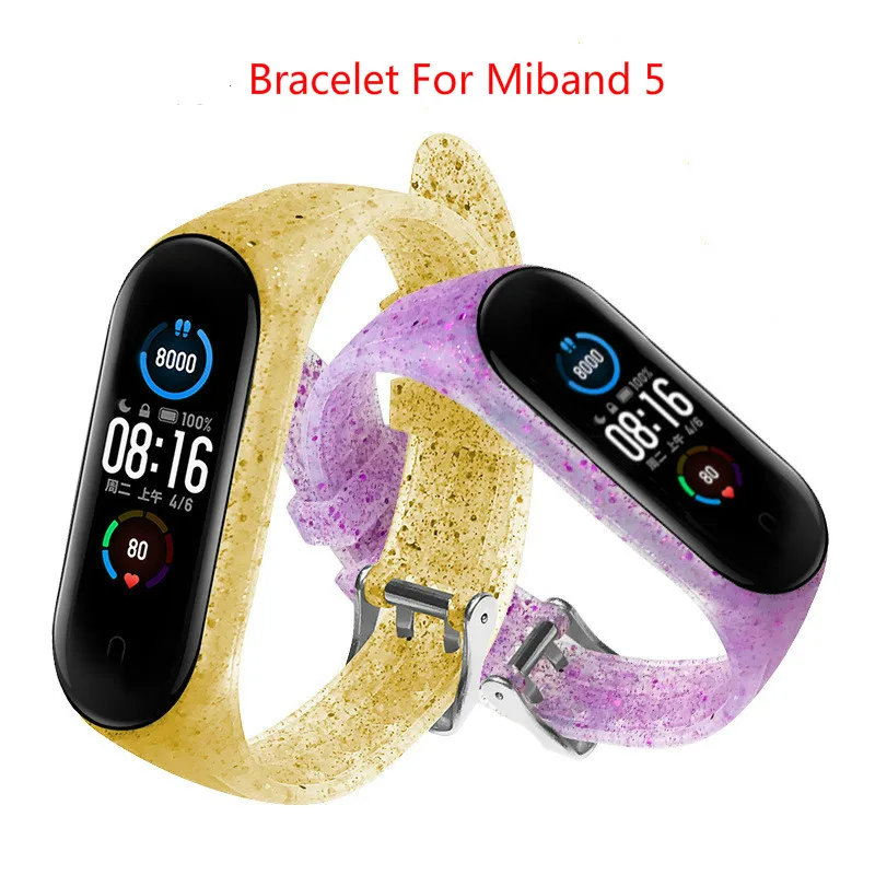 

For Xiaomi Mi Band 5 NFC Strap Replacement Wrist Straps Bracelets Silicone Watch Band for Xiaomi MI Band 5 Wristband Strap