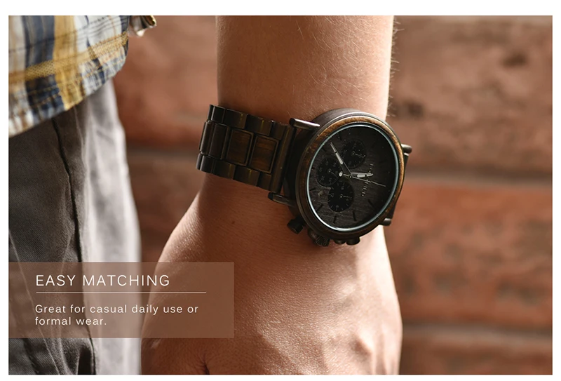 BOBO BIRD relogio masculino роскошные мужские часы металлические деревянные наручные часы с хронографом кварцевые часы на заказ Рождественский подарок J-Q26