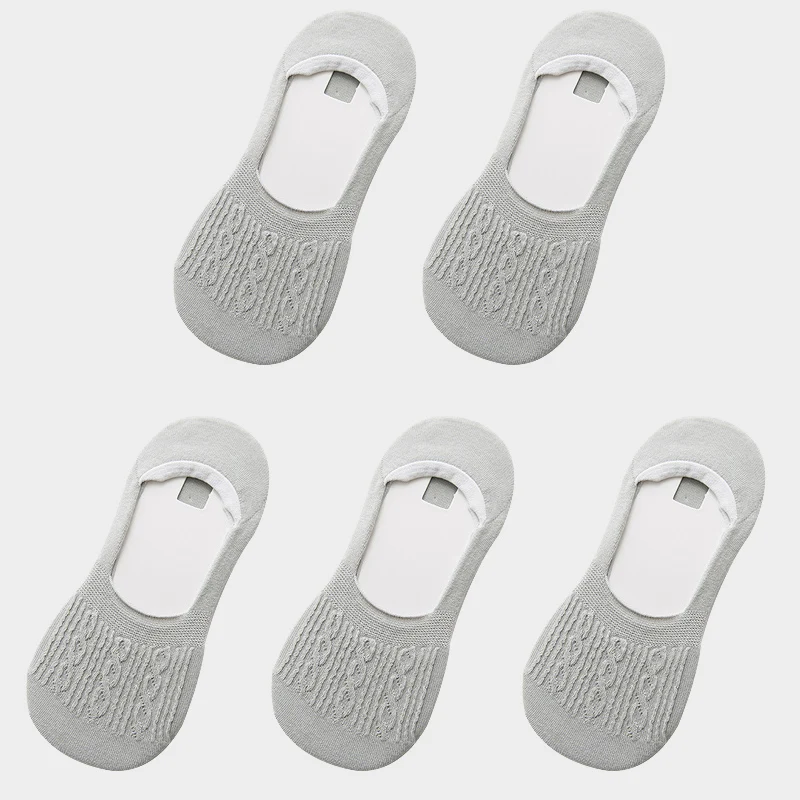 style K 5 pairs Новые Женские Повседневные Дышащие Короткие носки-башмачки модные невидимые Нескользящие хлопковые носки для девочек женские низкие Носки ярких цветов, 5 пар - Цвет: style K 5 pairs