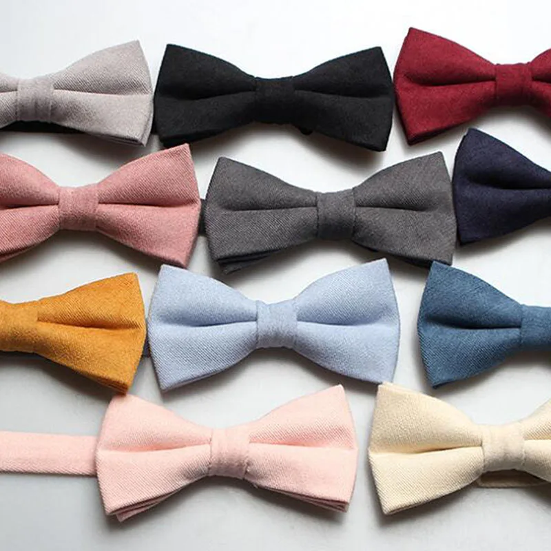 

Новый однотонный галстук-бабочка желтого и синего цвета хлопковый галстук-бабочка классический галстук-бабочка для вечерние платья тексту...