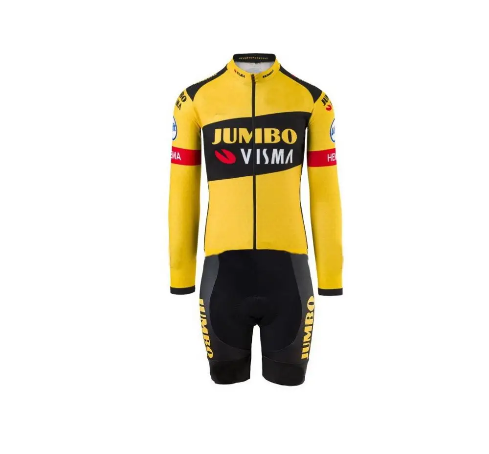 2020 Jumbo Visma Team Bodysuit Summer Cycling LONG Jersey Sets Bicycle Clothing MTB Maillot 20D GEL PAD Ropa Ciclismo | Спорт и