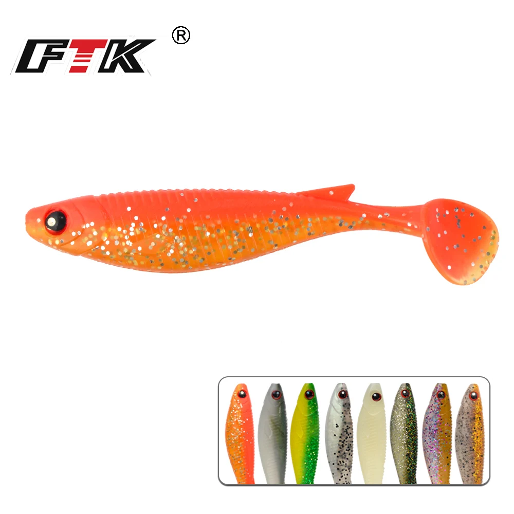 

FTK Fishing Lure 100mm/8.8g Wobblers Carp Fishing Soft Lures Silicone Artificial Color Baits Simulation Bait