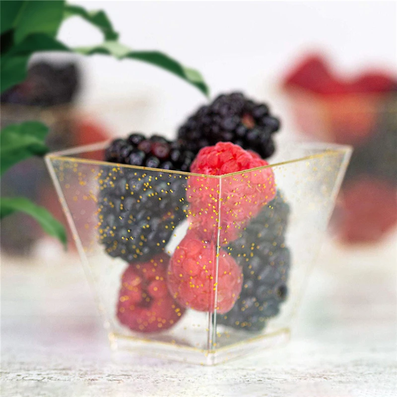 25 шт 60 мл одноразовые пластиковые чашки прозрачная порция прозрачный