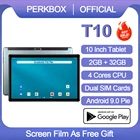 Планшет Perkbox Google Android 9,0, 10 дюймов, 3G, 32 ГБ, eMMC, 1280x800, IPS, Wi-Fi, Bluetooth, Youtube, GPS, Pad 10,1