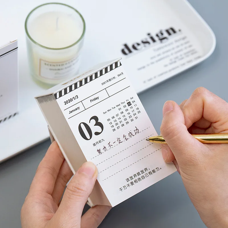 Год 2020 простые мини календари неделя план настольная бумага календарь
