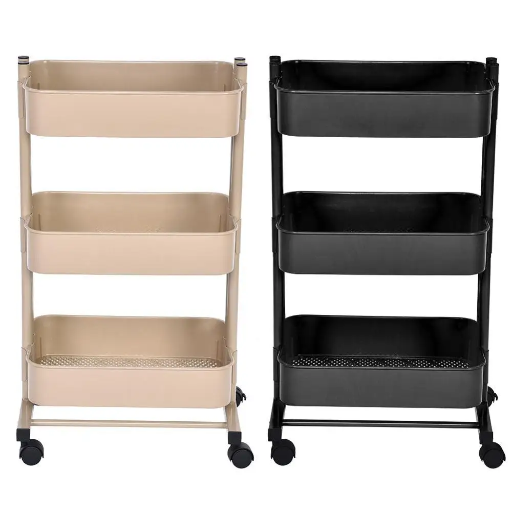 Трехуровневая тележка органайзер экономное пространство Кухонное хранилище с
