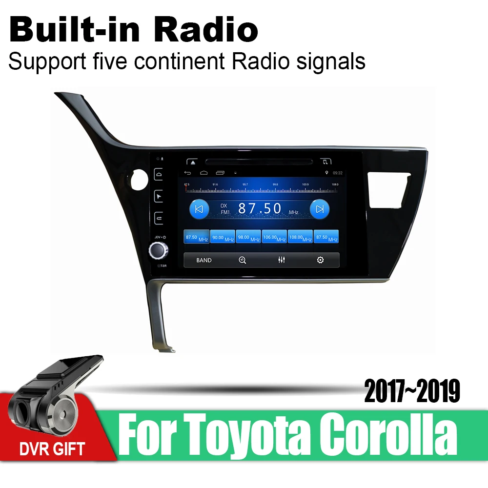 Мультимедийный плеер для Toyota Corolla 2017 2018 2019 Автомобильная магнитола с