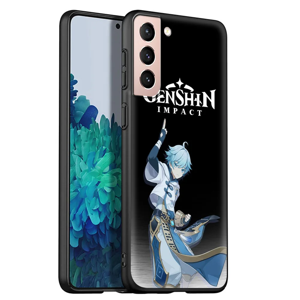 

Genshin Impact Luxury Phone Case for Samsung Galaxy S20 FE S21 S20 Ultra S10 Lite S10E S9 S8 Plus 5G Soft Coque Shell