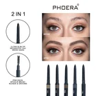 Ручка для бровей PHOERA, 5 цветов, Сверхтонкая, натуральная, водостойкая, не Цветущая, вращающаяся, кисть для бровей