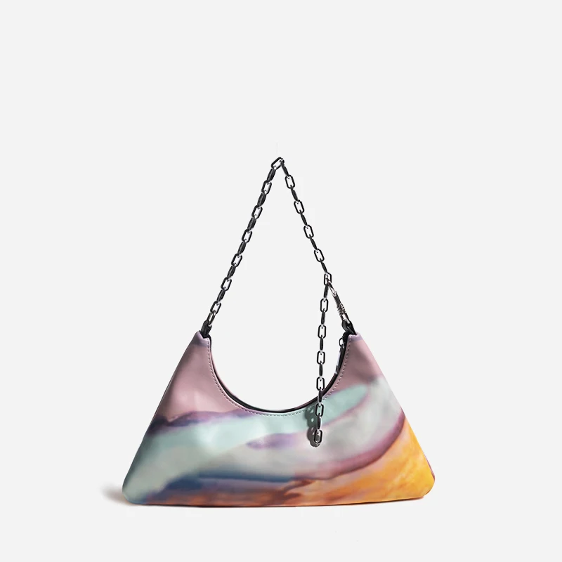 

Fashion Exquisite Shopping Bag Retro Casual Women Totes Messenger Shoulder Bags Female Leather Color Chain Handbag Women 2021