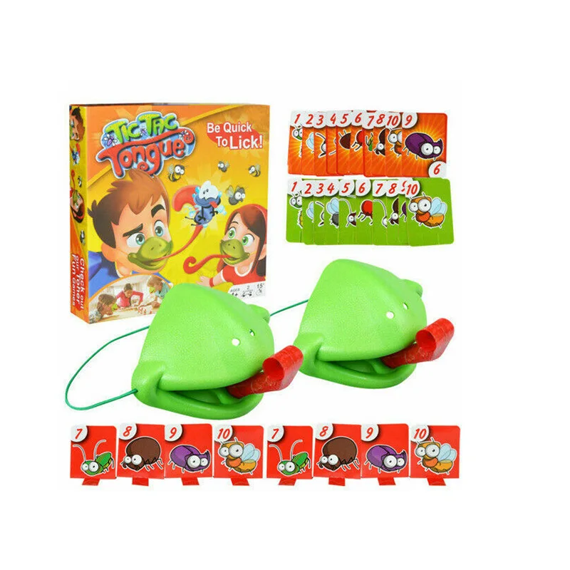 Игрушка для семейвечерние Будьте быстрыми к лизам набор игрушек лягушки рот