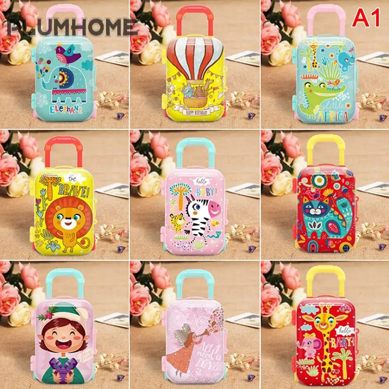 

Новый детский миниатюрный чехол-тележка для хранения конфет и смены, Рождественский креативный зеркальный домик, игрушки, маленькие кошель...