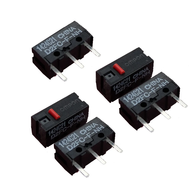 

5Pc Mouse Micro Switch D2FC-F-N Red Dot 10 Millions Click lifetime Mouse Button
