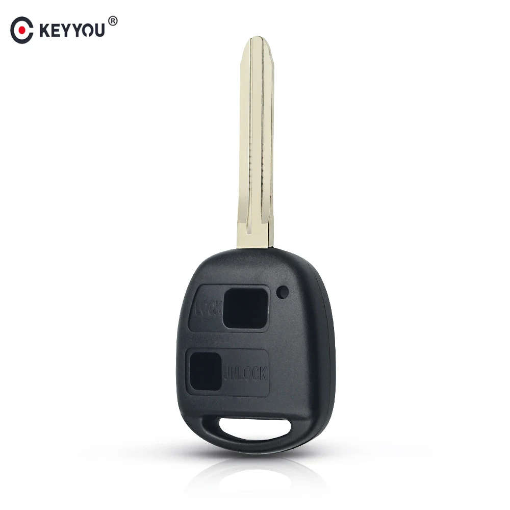 

KEYYOU 2 Botton Remote Key Shell For Toyota Tarago Camry Corolla Avensis Prado RAV4 Free Shipping
