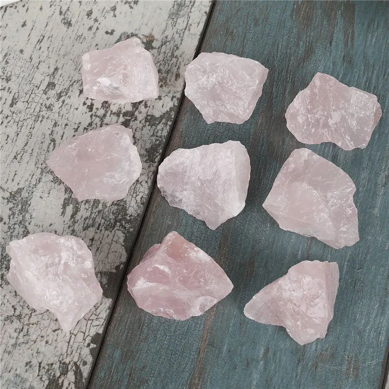 

1 Box Natural Rose Quartz Raw Minerals Pink Crystals Specimen Stones Crystals Rough Healing Stones