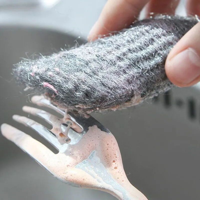 Скруббер кухонная посуда инструменты для чистки проволочных шариков горшок