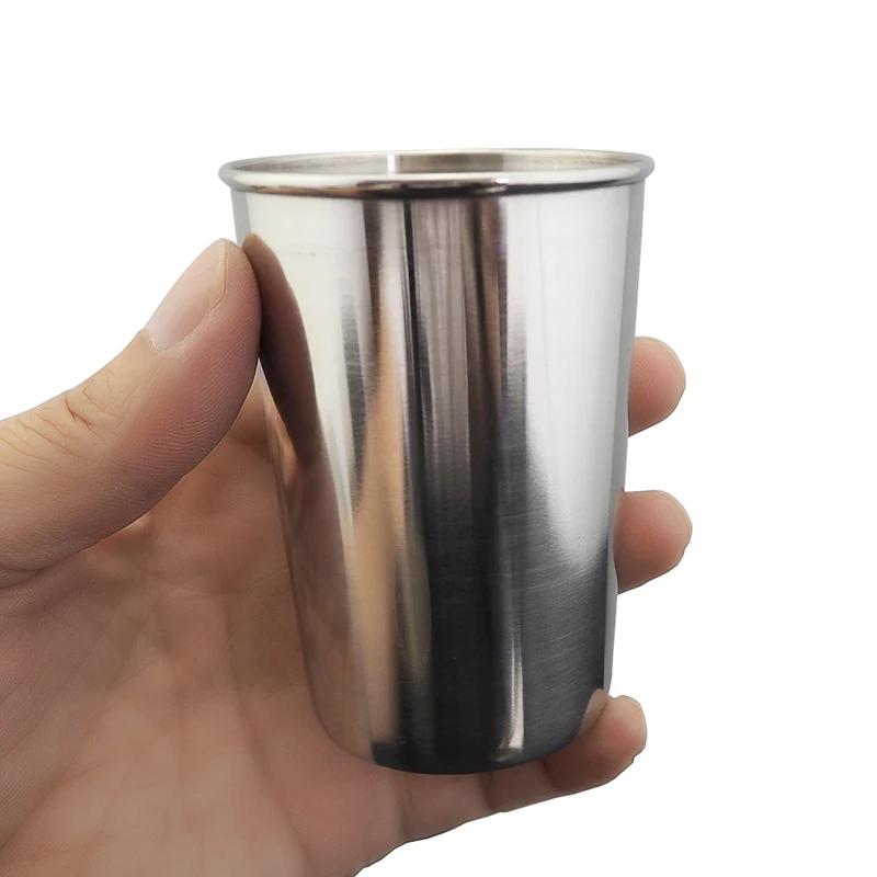 

3 Sizes Stainless Steel Mini Cup Drinking Water Coffee Beer Portable Camping Travel Cup Household Kitchen Drinkware Dropshipping