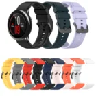 Силиконовый ремешок 22 мм для Huami Amazfit PACE  Stratos 2 2S 3 GTR2 2e GTR 47 мм, спортивный сменный Браслет