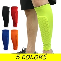 1pcs football shin guards protective soccer pads holders leg sleeves basketball training sports protector gear adult teenager