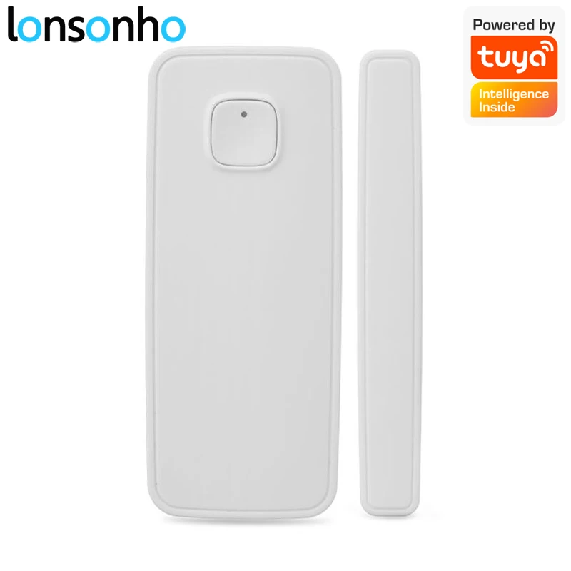 

Lonsonho Tuya WiFi Smart Door Sensor Window Detector Wireless Smart House Home Alarm Security Smart Life App