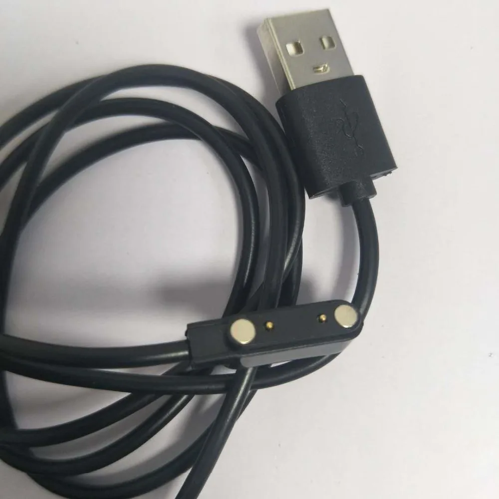 2-pin 2pin 7.62mm Smart Watch Cable Wristbands Magnet Charging Line Cable 2 pin Magnetic Suction Charge Emergency Backup Charger