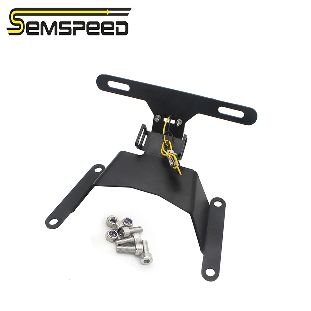 

Semspeed Sidemount License Plate Motorcycle Side Plate for Honda CB650R CBR650R Road Bike Tail Tidy Fender License Plate Holder