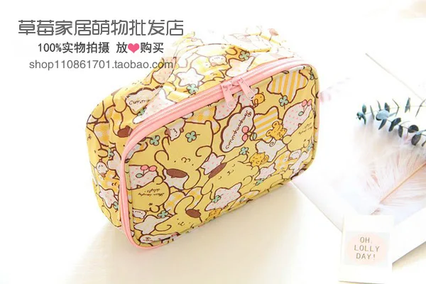 Мультфильм Япония hello kitty My Melody Cinnamoroll pompomparin дорожные косметички для хранения мешочки для мытья девочек макияж сумки